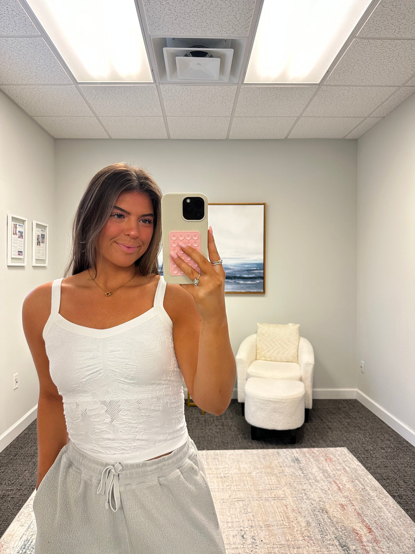 The Lace V-Neck Tank