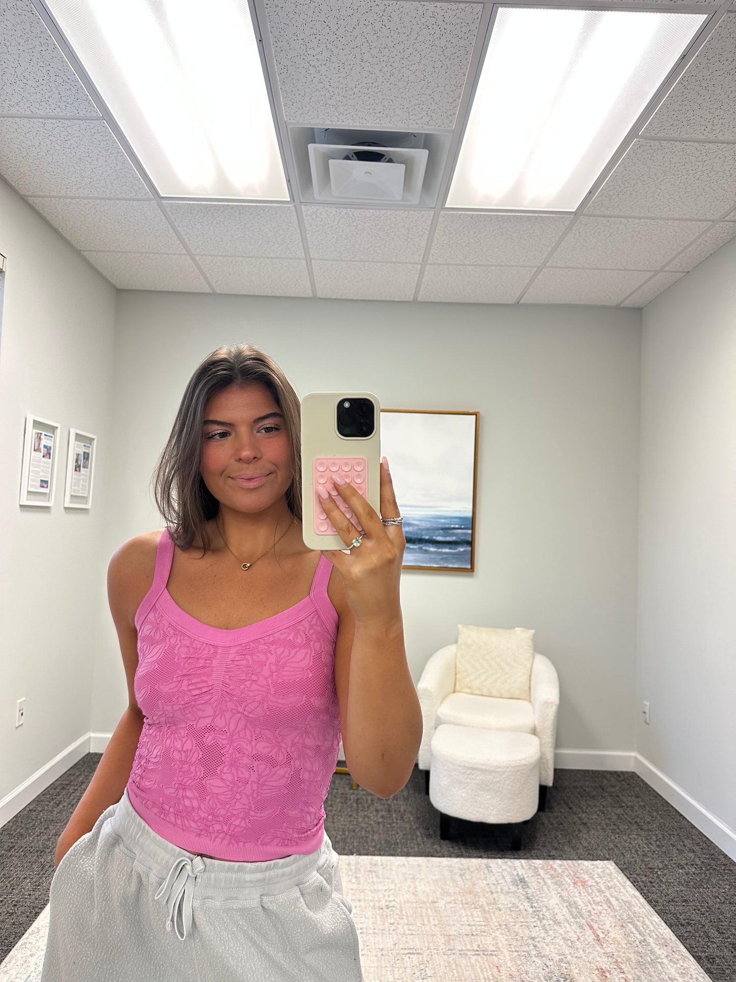 The Lace V-Neck Tank