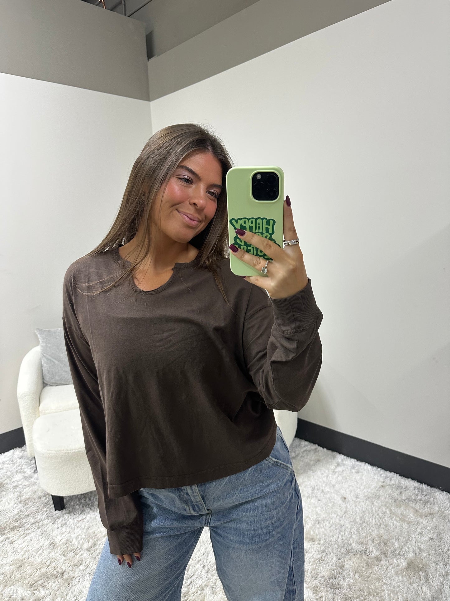 The Pima Slit Long Sleeve