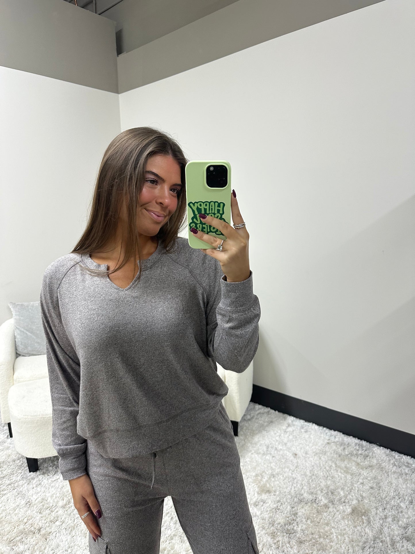 The Brushed Slit Henley