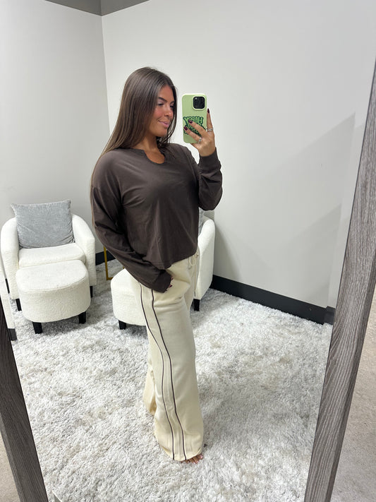 The Contrast Striped Sweats