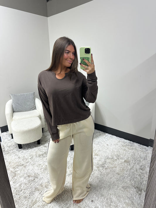 The Contrast Striped Sweats