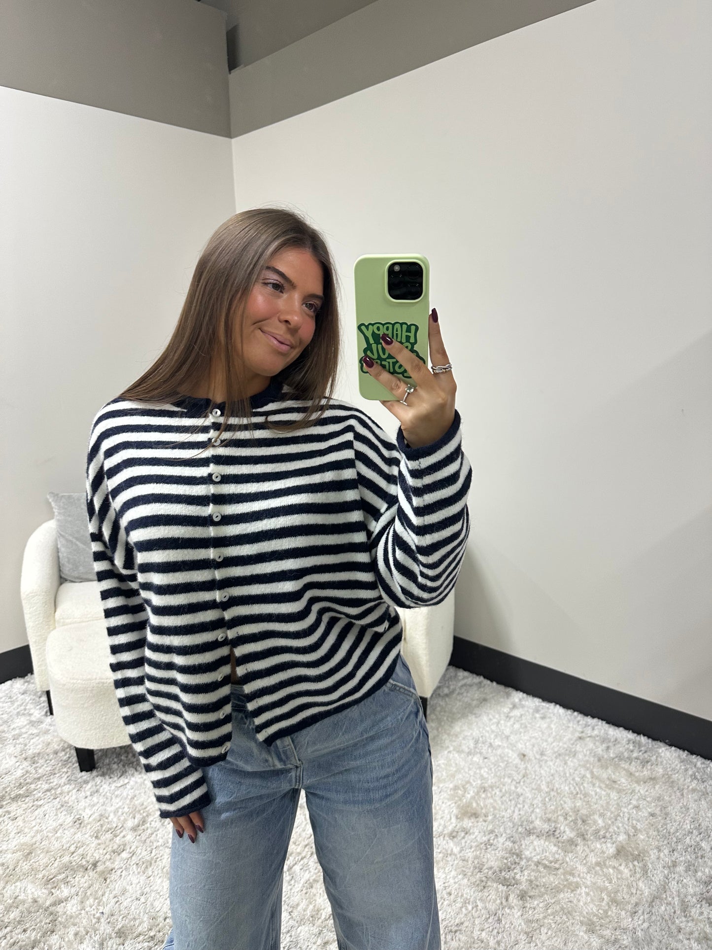 The Striped Coastal Cardigan
