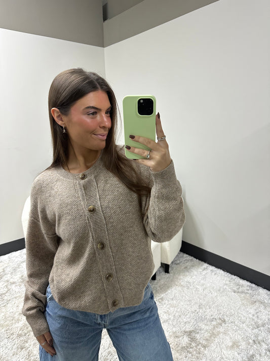 The Trim Button Cardigan