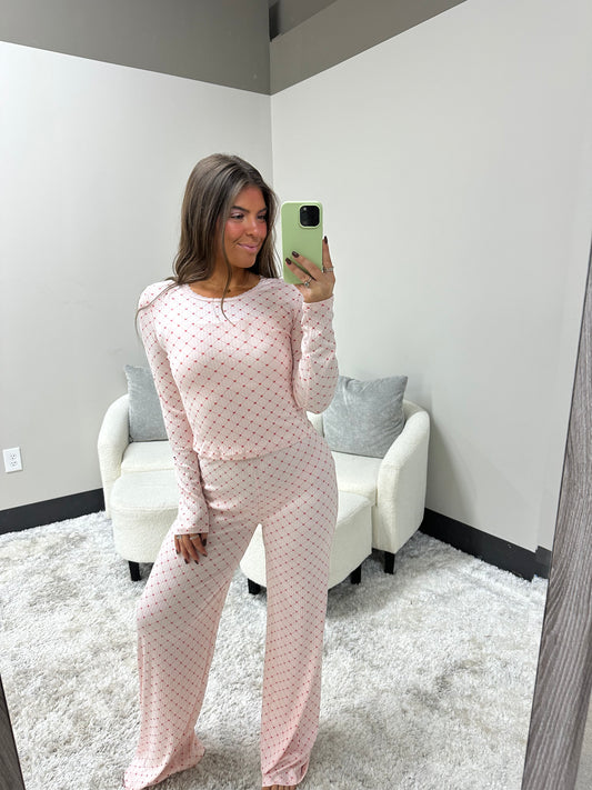The Heart Pointelle Pajamas