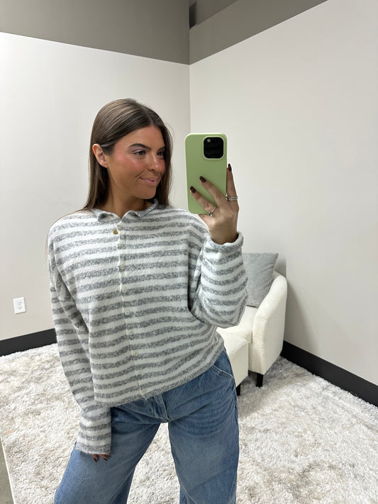 The Striped Coastal Cardigan