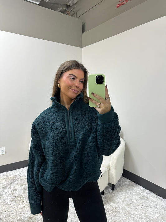 The Fluffy Sherpa Quarter Zip
