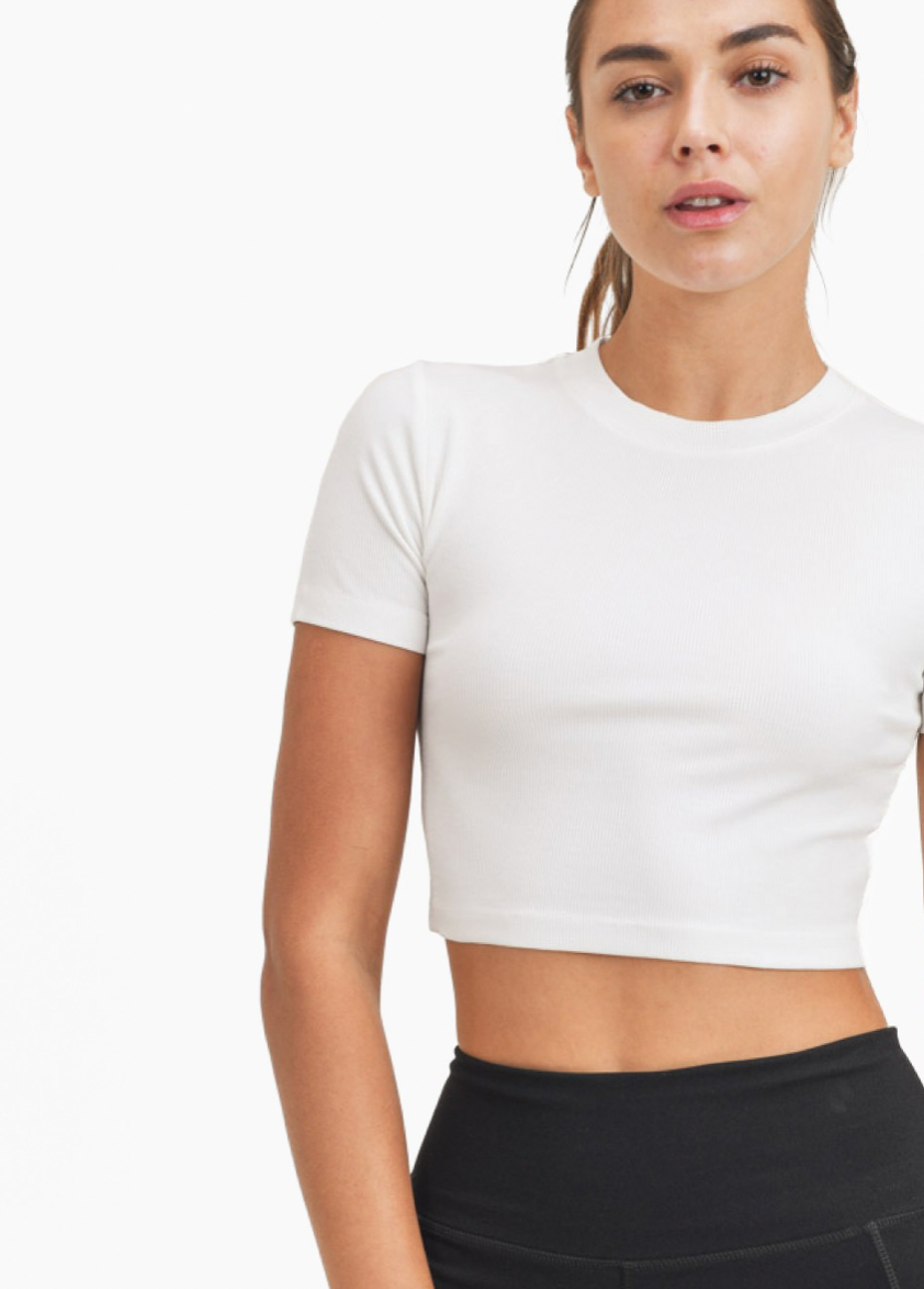 Micro Ribbed Baby Tee