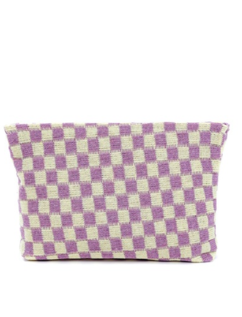The Checkered Cosmetic Bag