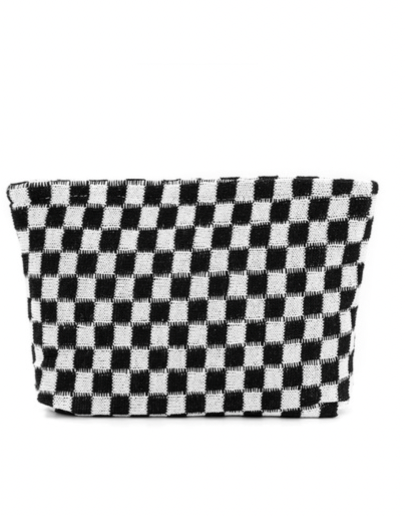 The Checkered Cosmetic Bag
