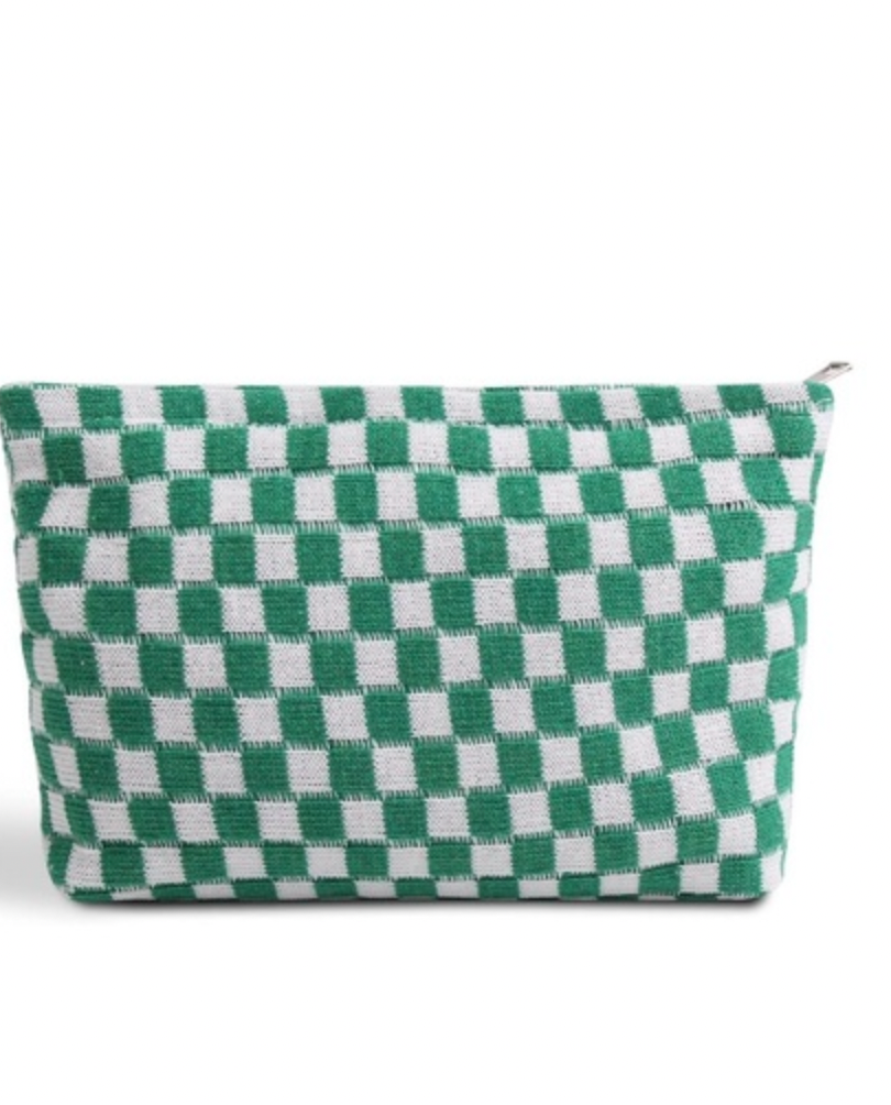 The Checkered Cosmetic Bag