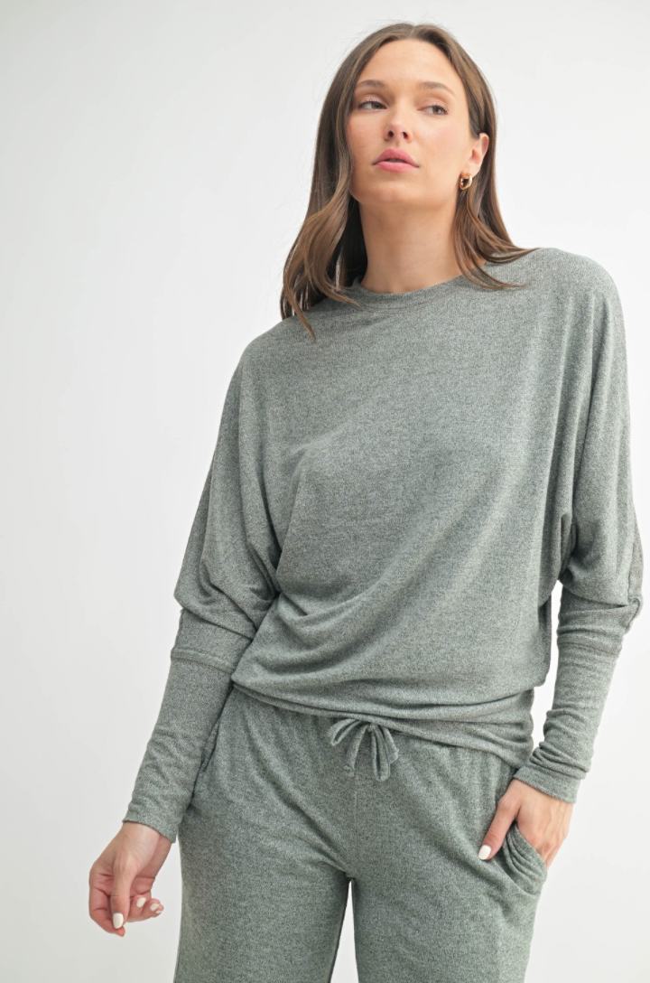 The Brushed Dolman Sleeve Top
