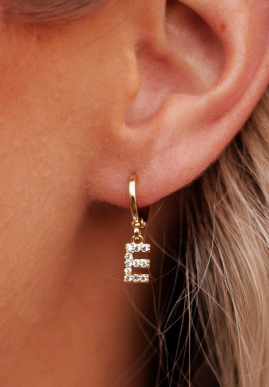The 14k Initial Earrings