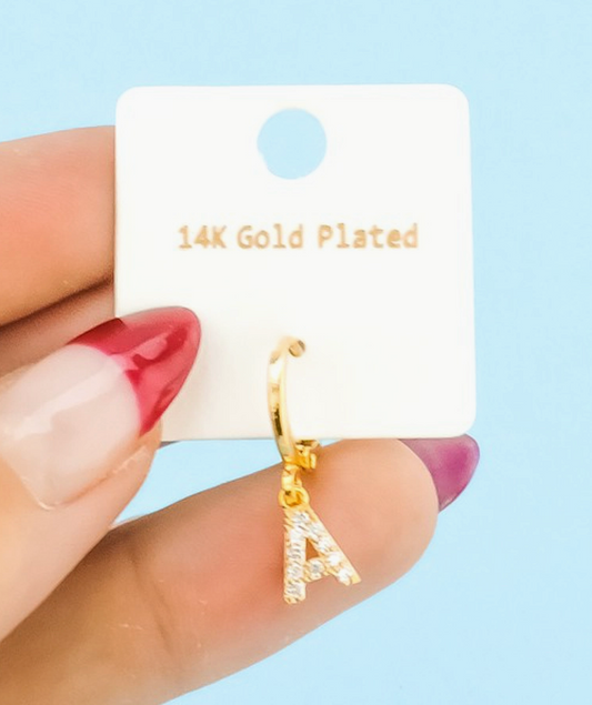 The 14k Initial Earrings
