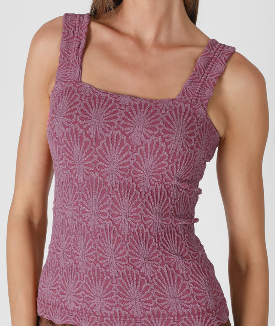 The Floral Thick Strap Tank