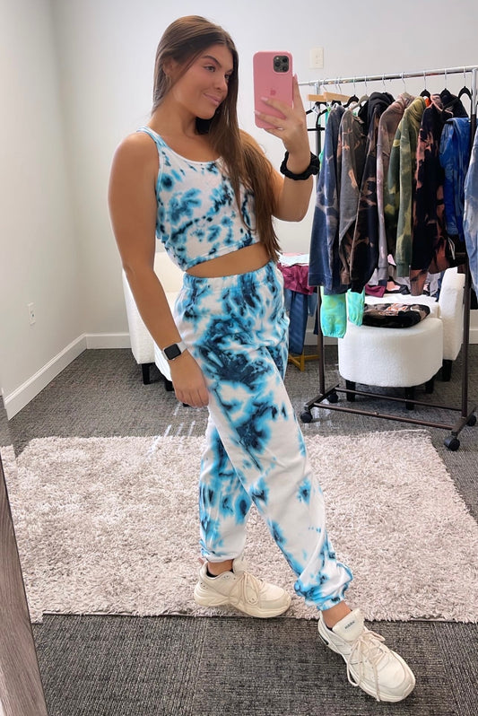 Spiraled Sweats & Tank Set