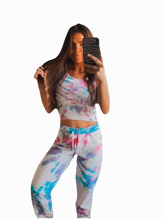 Spiraled Sweats & Tank Set