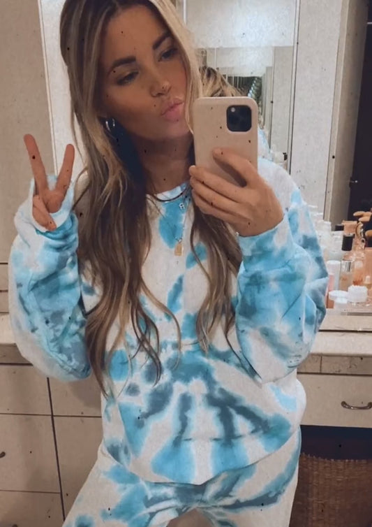 Spiraled Sweatpants & Crewneck Set