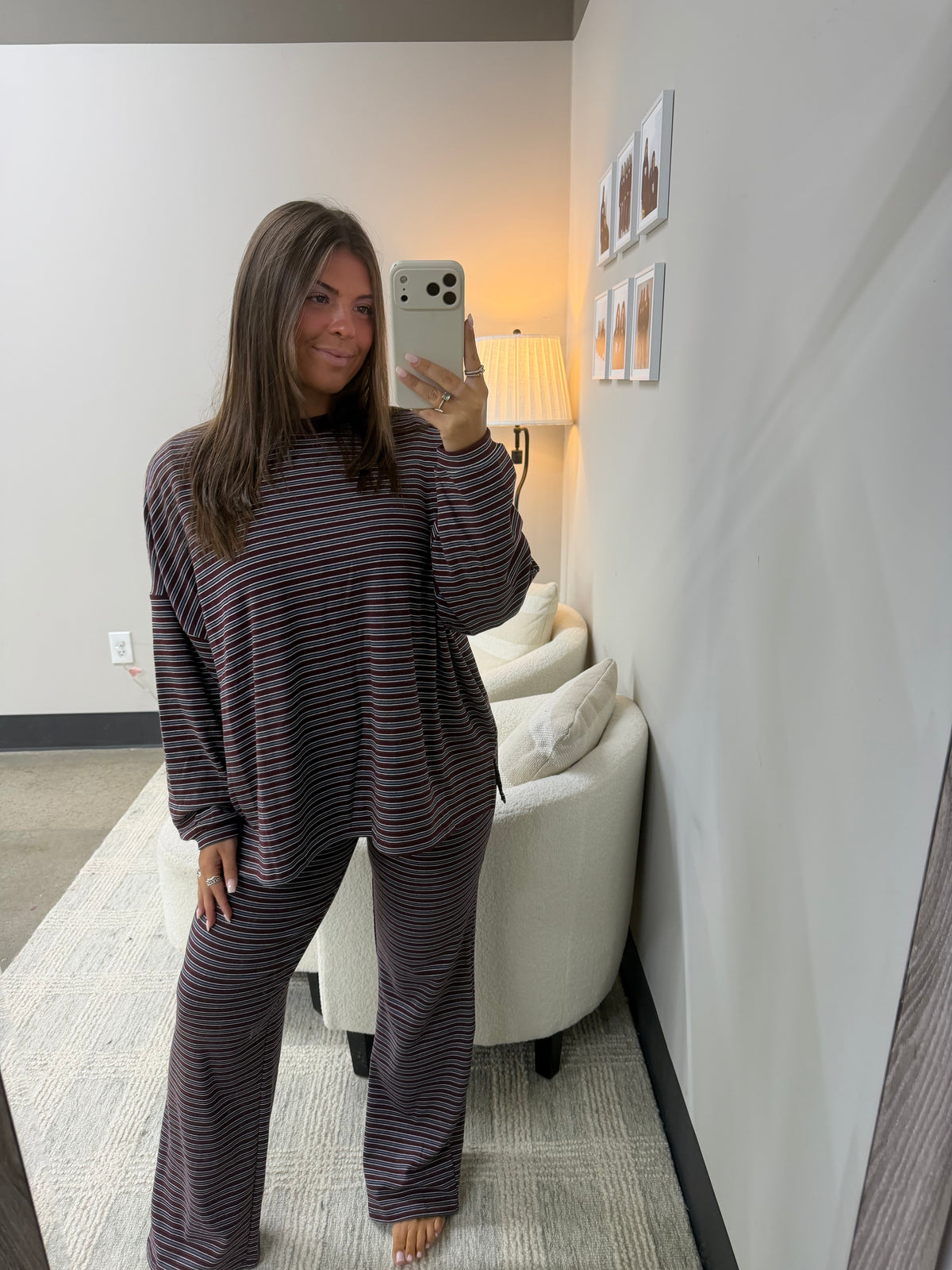 The Midtown Soft Striped Set