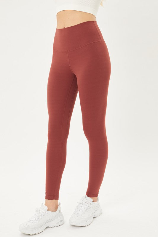 Paragon Maroon Sculpt Seam Buttery Soft Leggings Size L - $25 - From Myra