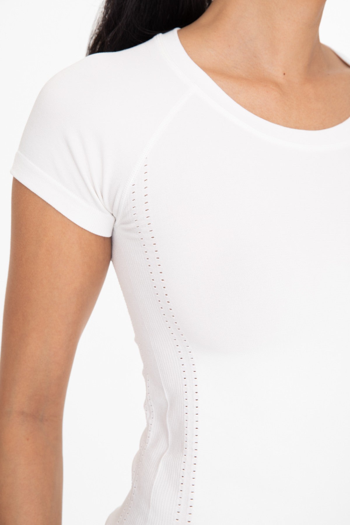 The Perforated Luxe Short Sleeve