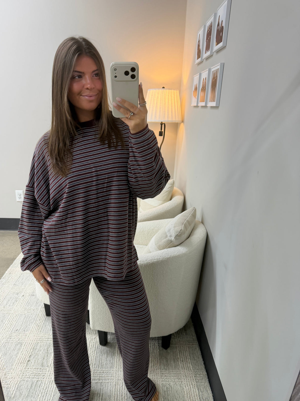 The Midtown Soft Striped Set