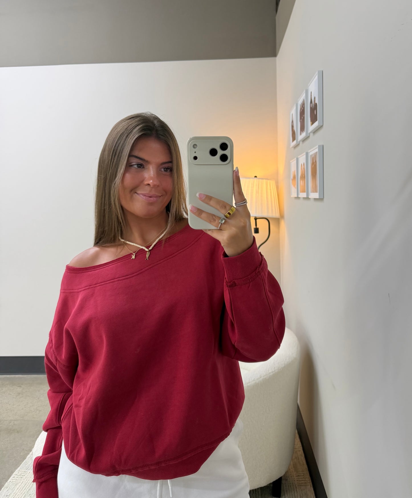 The Aspen Off Shoulder Sweatshirt