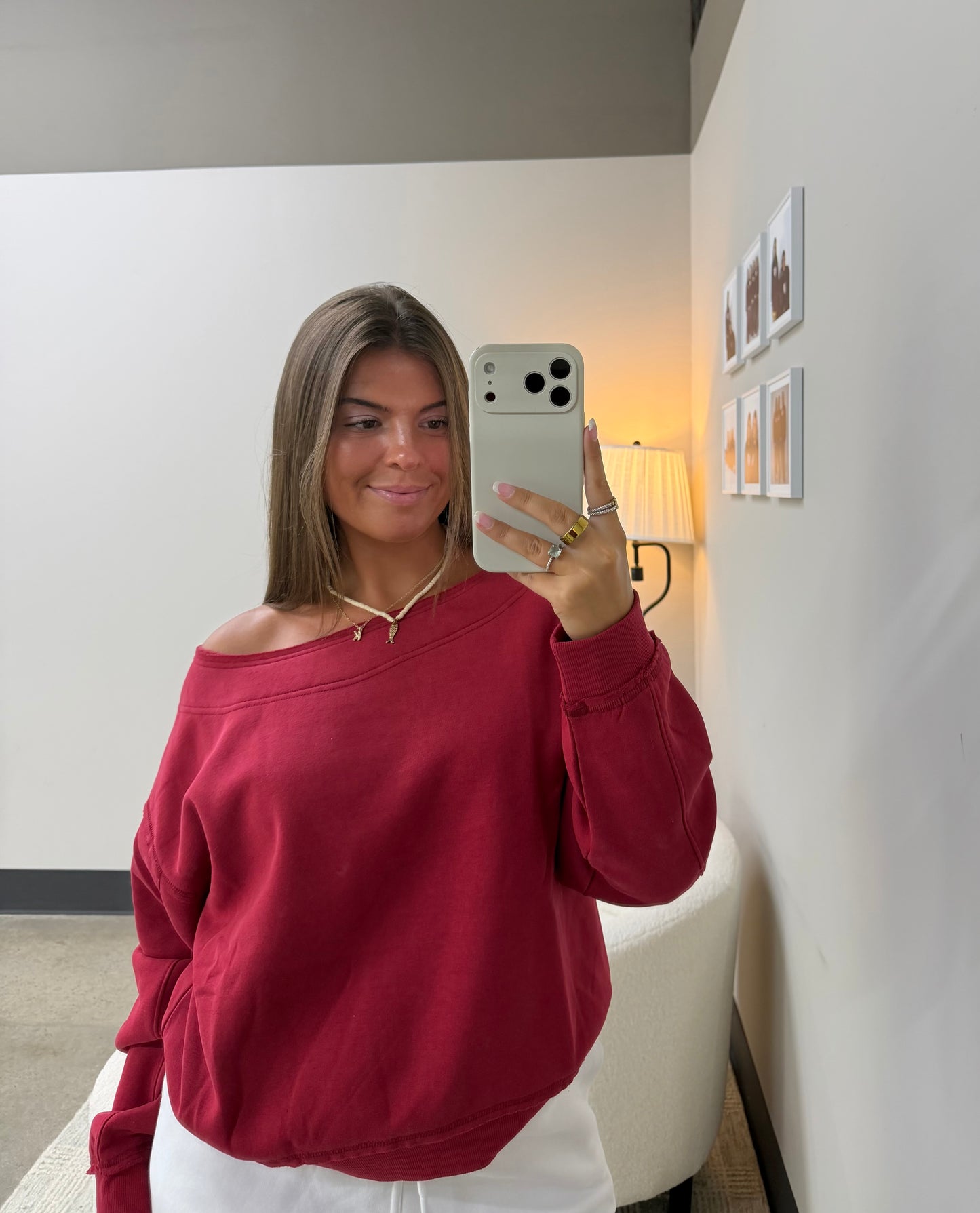 The Aspen Off Shoulder Sweatshirt