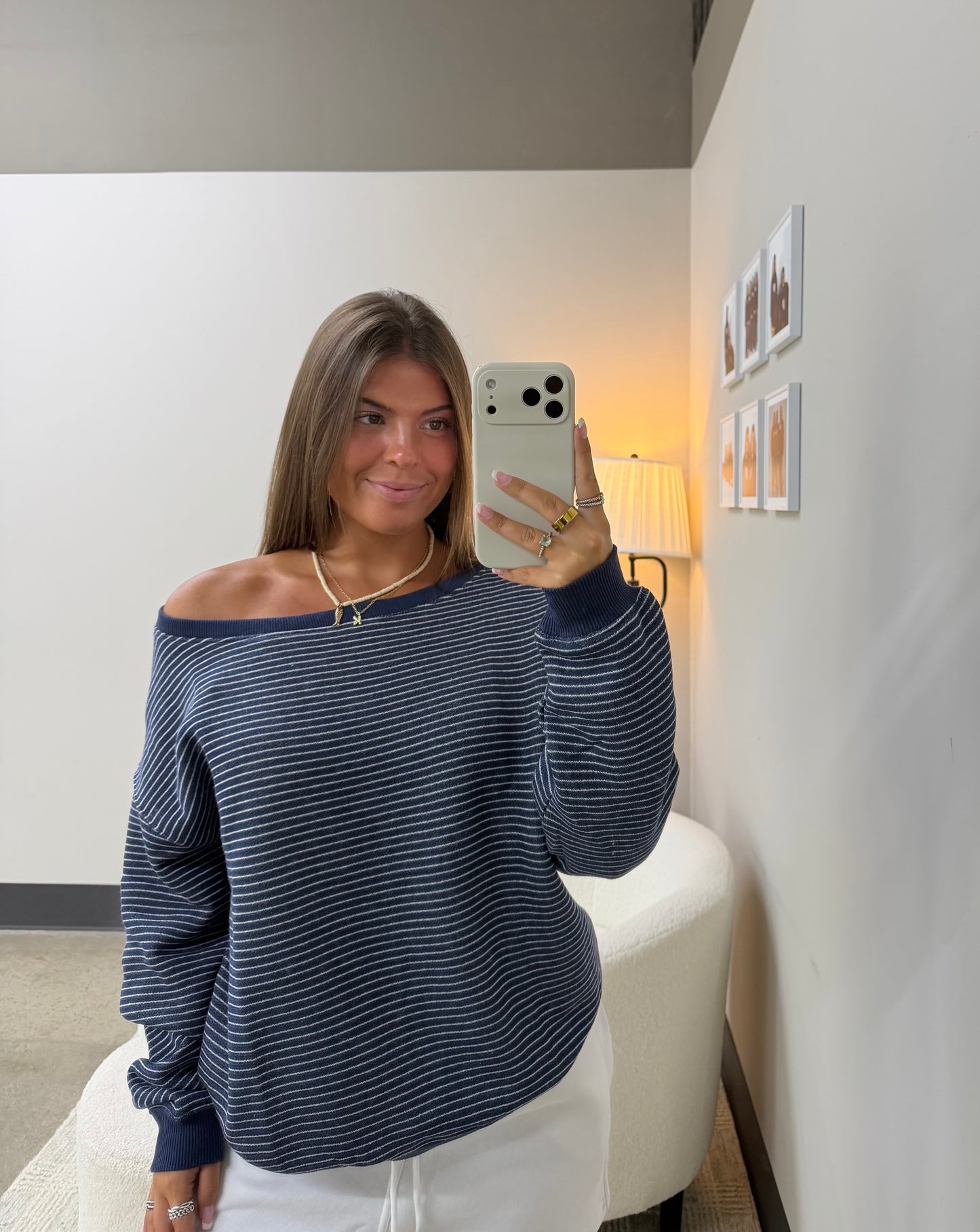 The Stella Striped Pullover