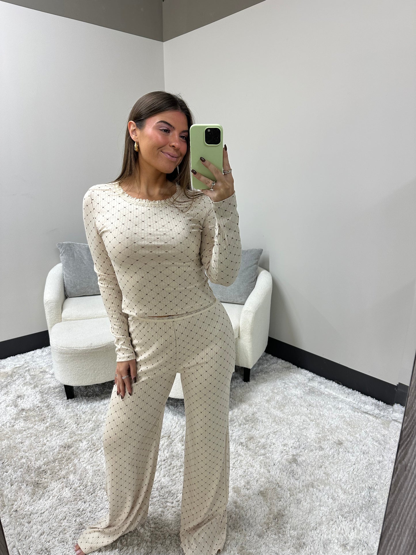 The Heart Pointelle Pajamas