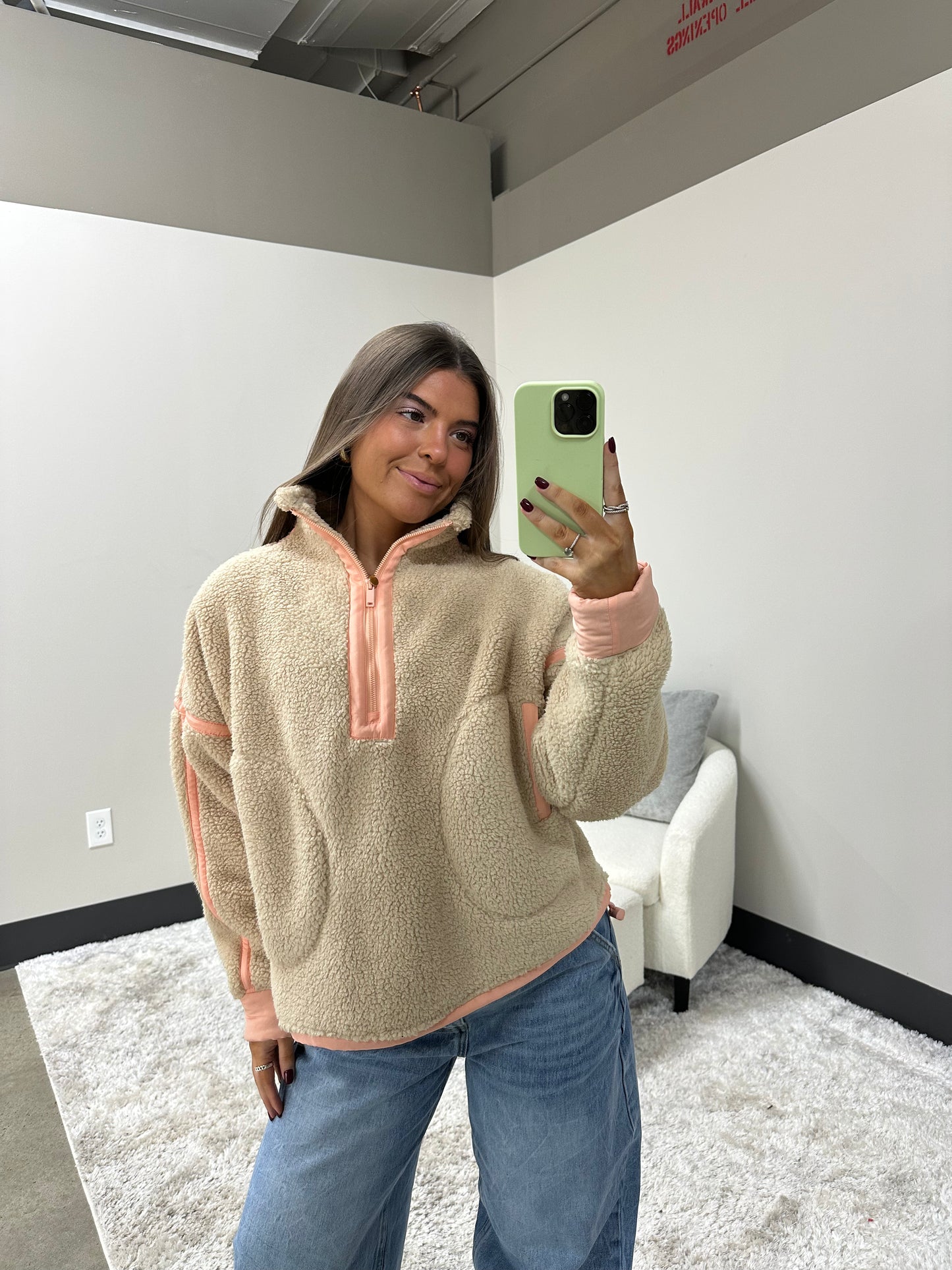 The Fluffy Sherpa Quarter Zip