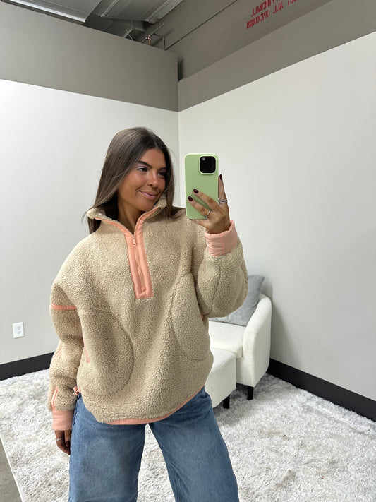The Fluffy Sherpa Quarter Zip