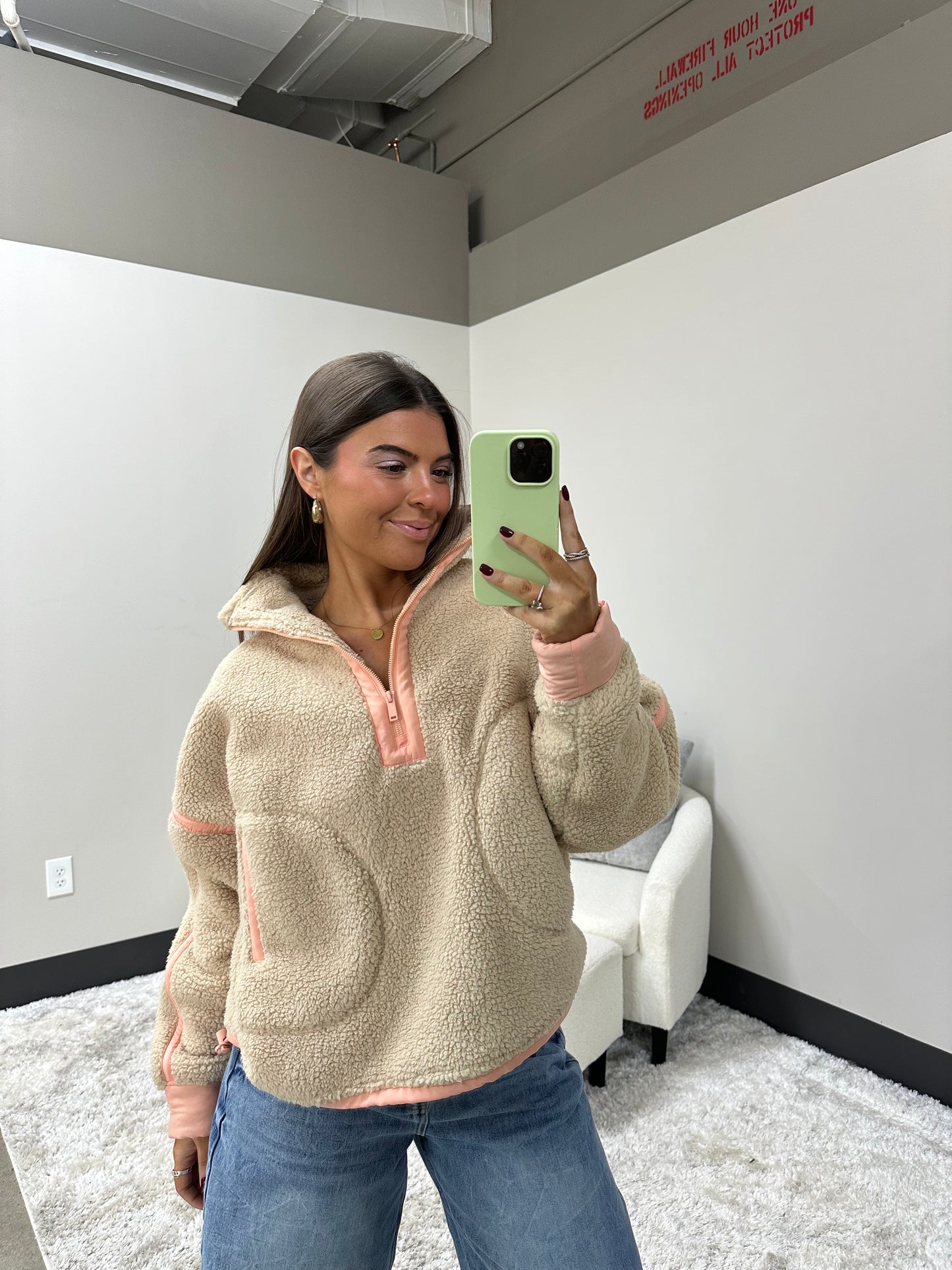 The Fluffy Sherpa Quarter Zip