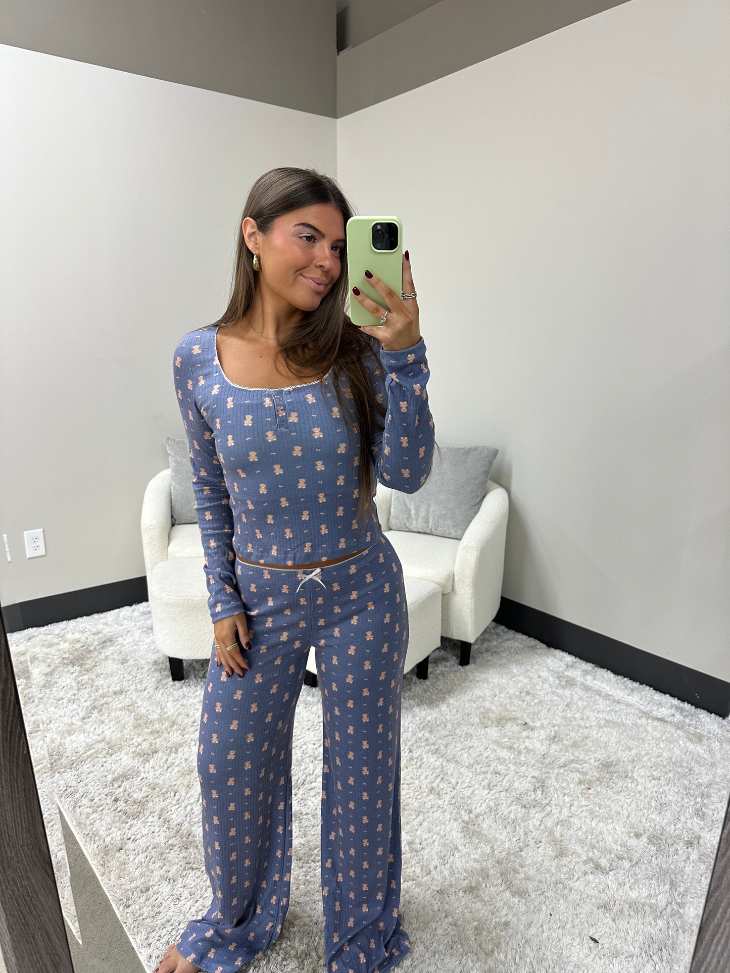 The Teddy Bear Pointelle Pajamas