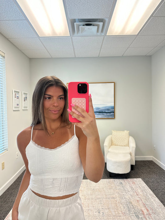 The Double Lace Trim Cami