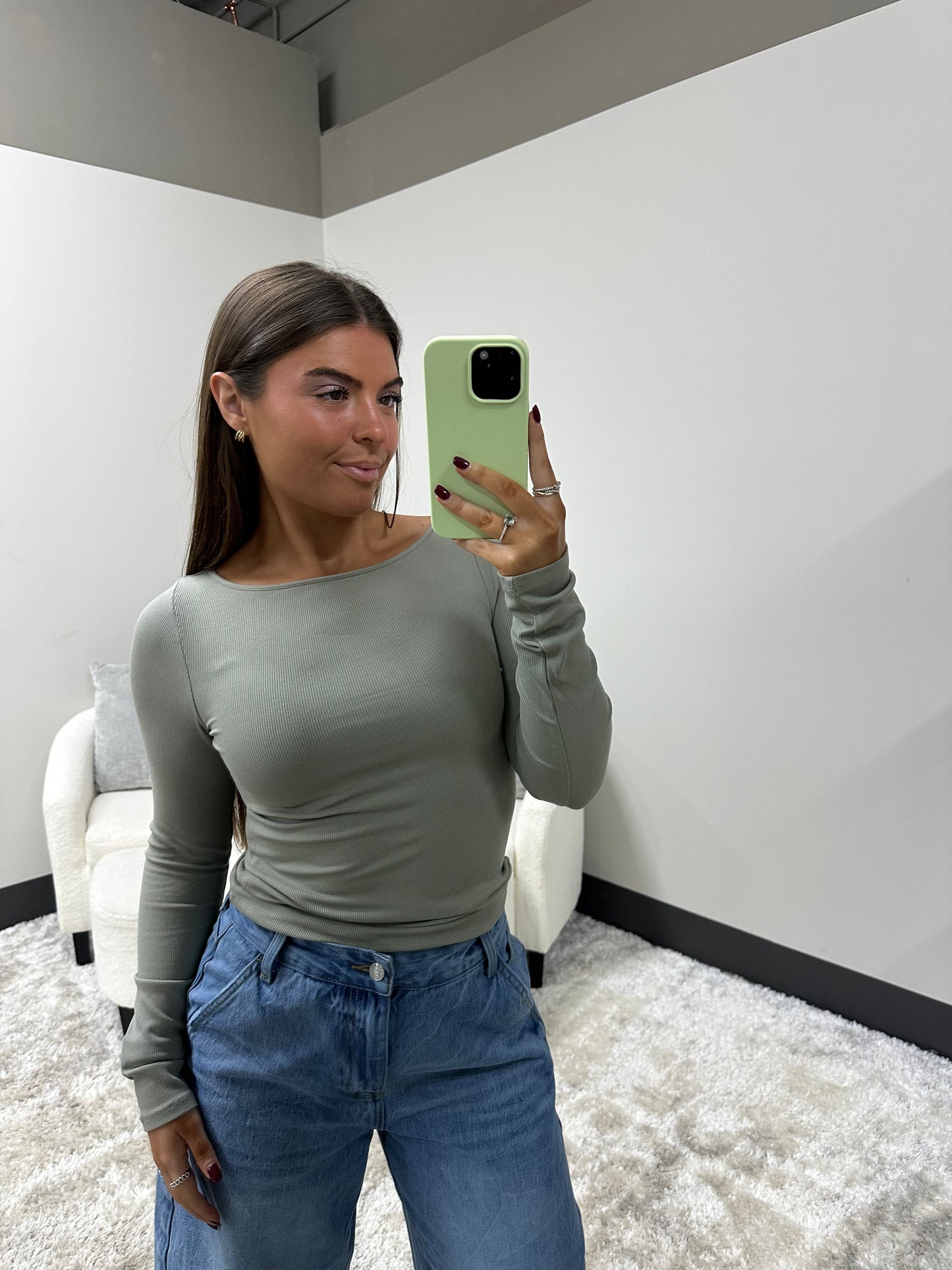 The Micro Ribbed Boat Neck