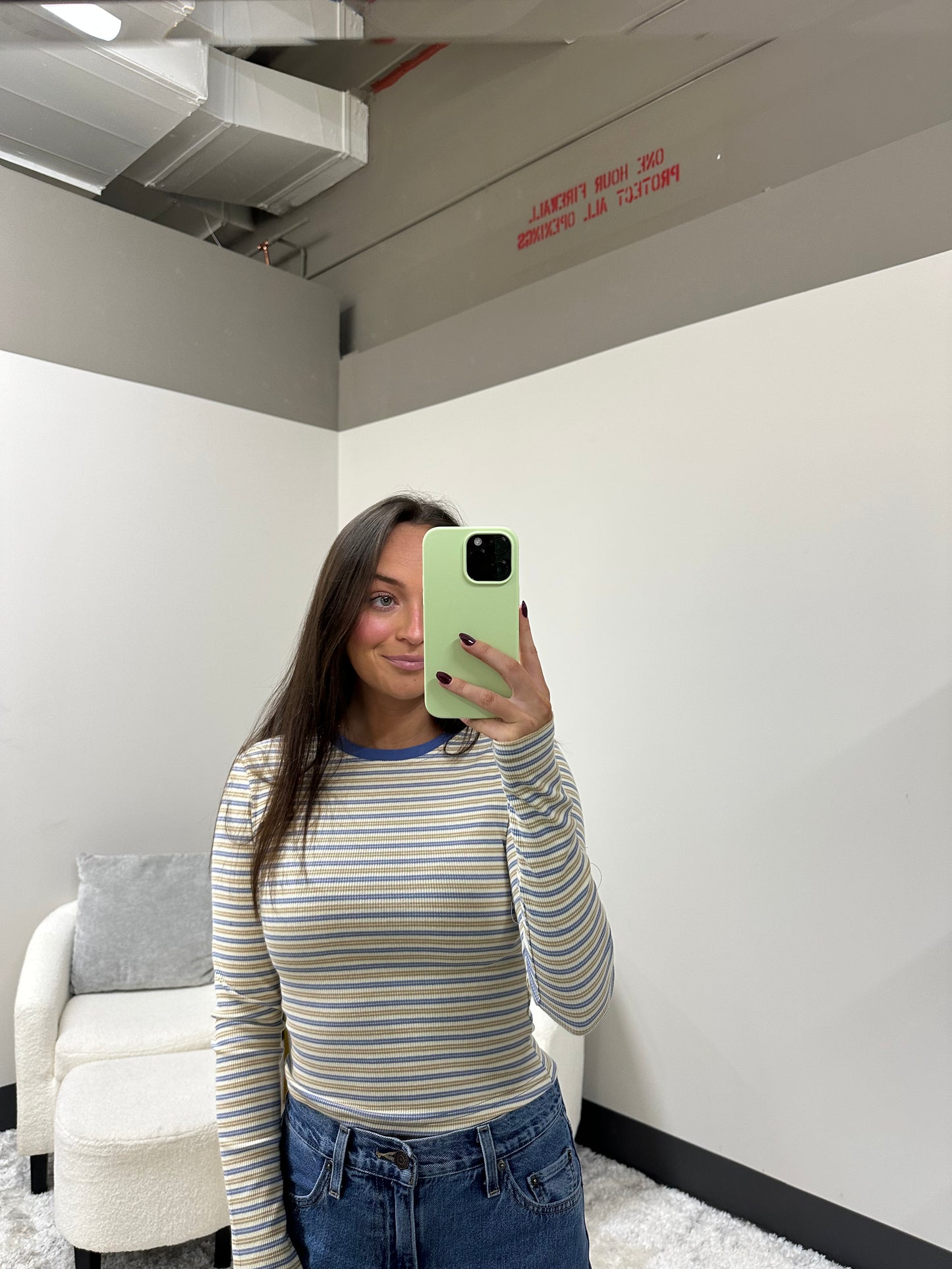 The Rayon Striped Long Sleeve