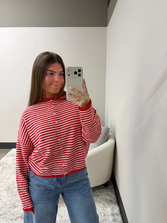 The Striped Coastal Cardigan