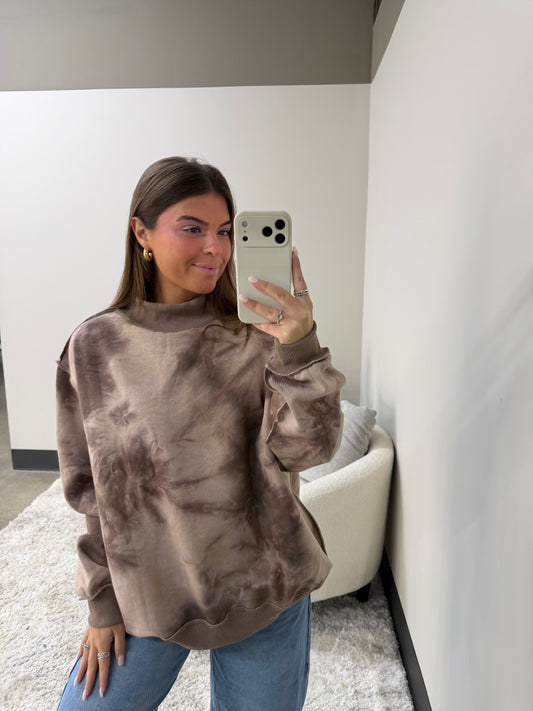 The Tie Dye Mock Neck