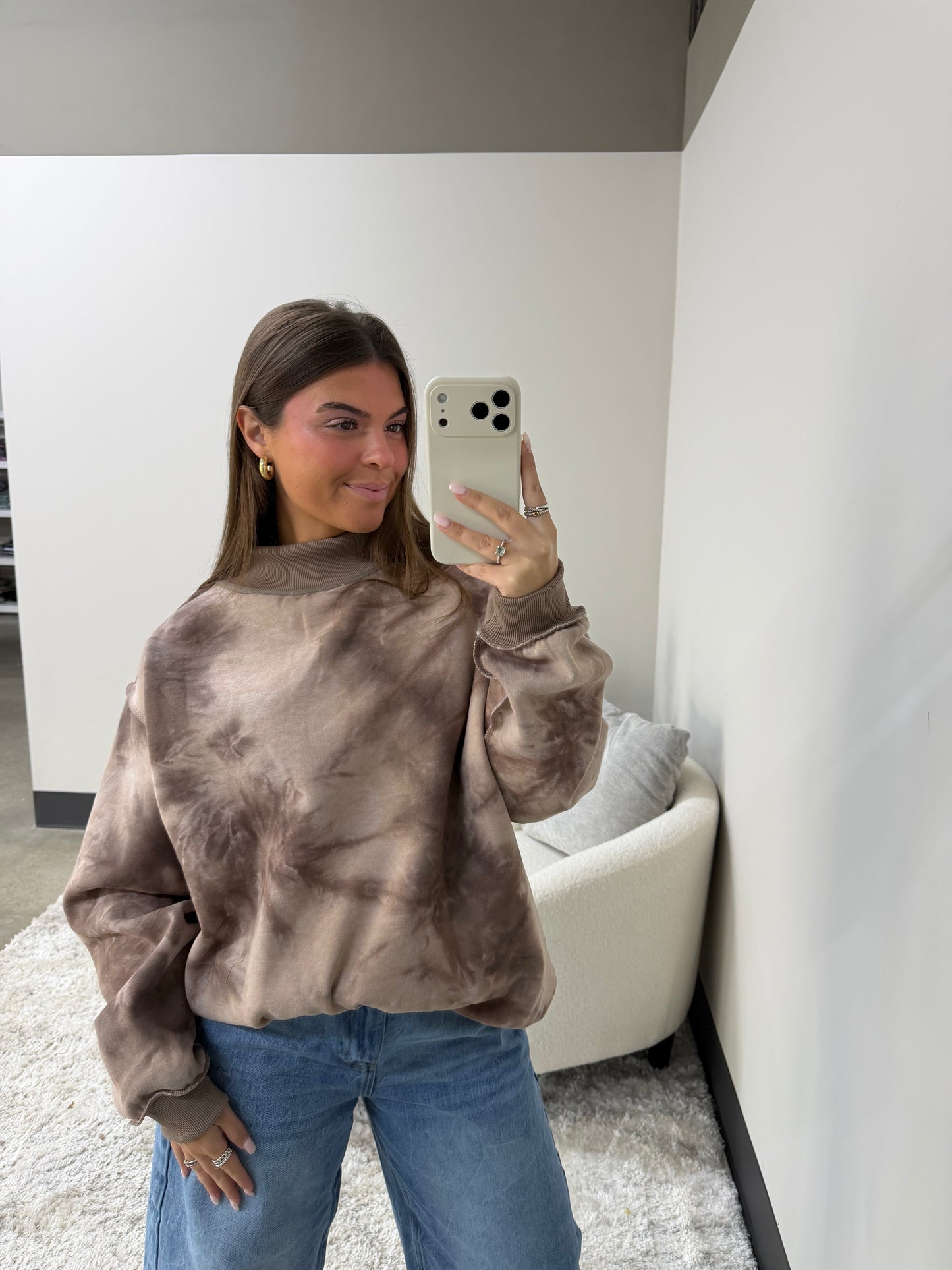 The Tie Dye Mock Neck