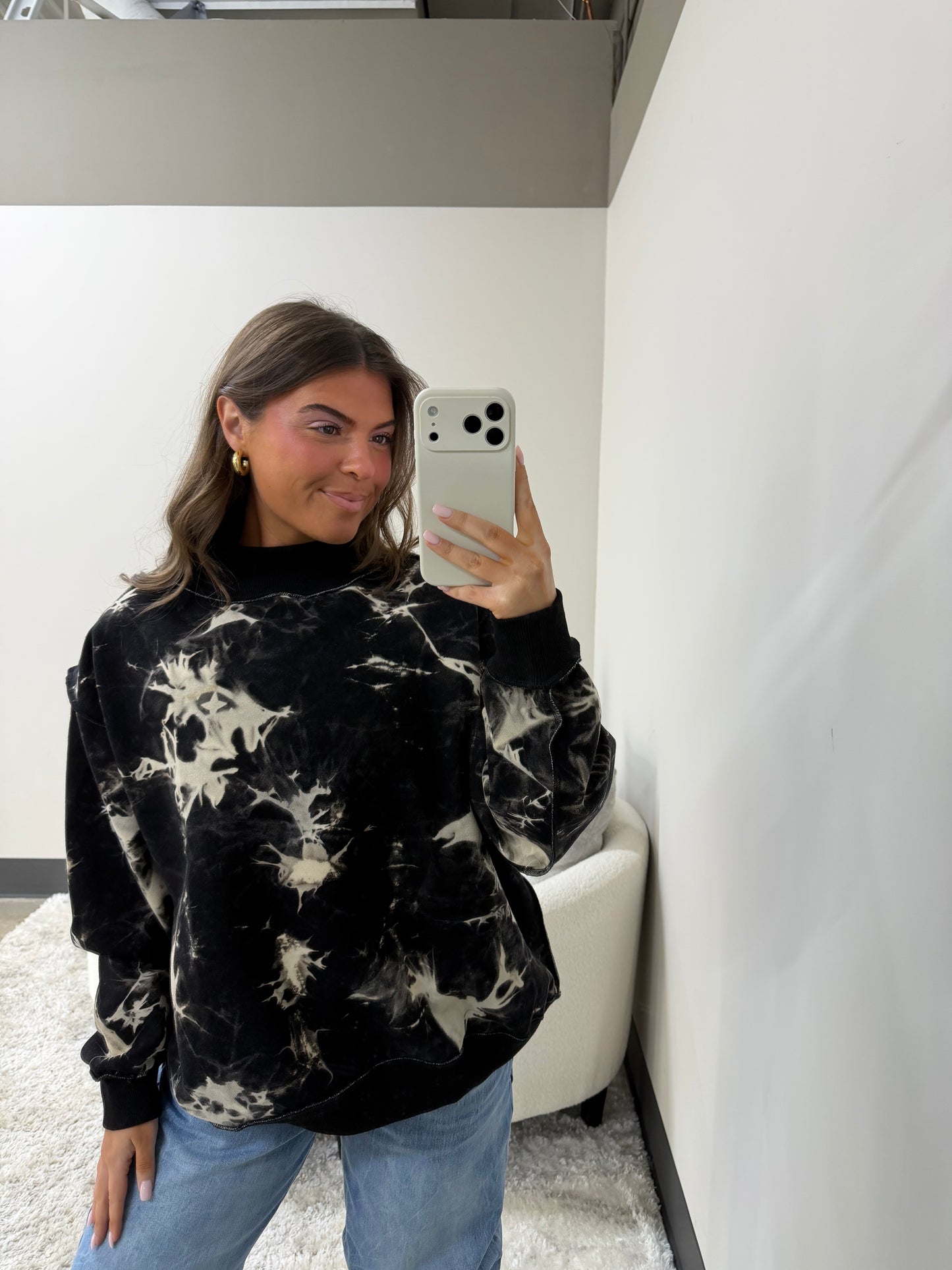 The Tie Dye Mock Neck