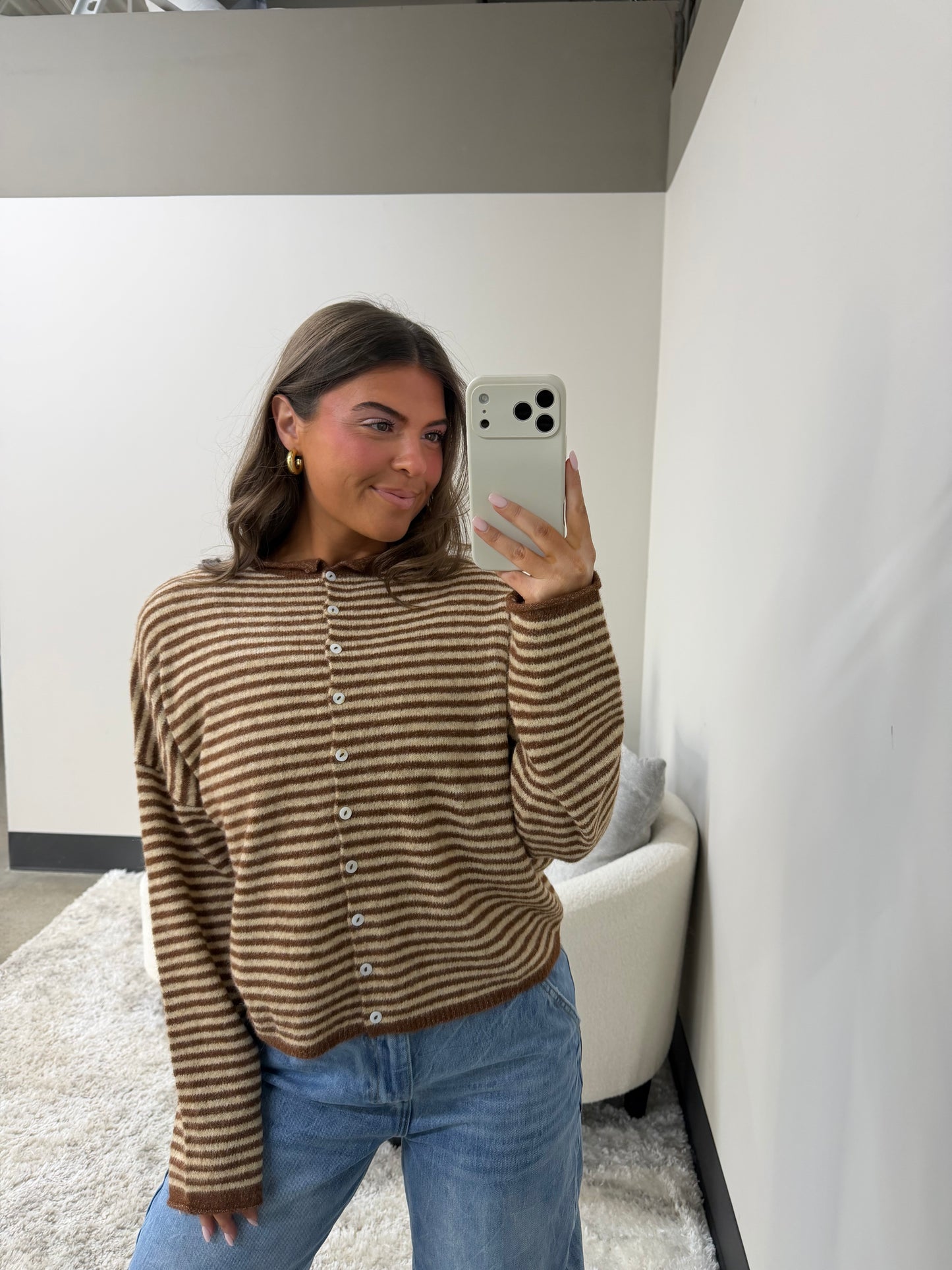 The Striped Coastal Cardigan