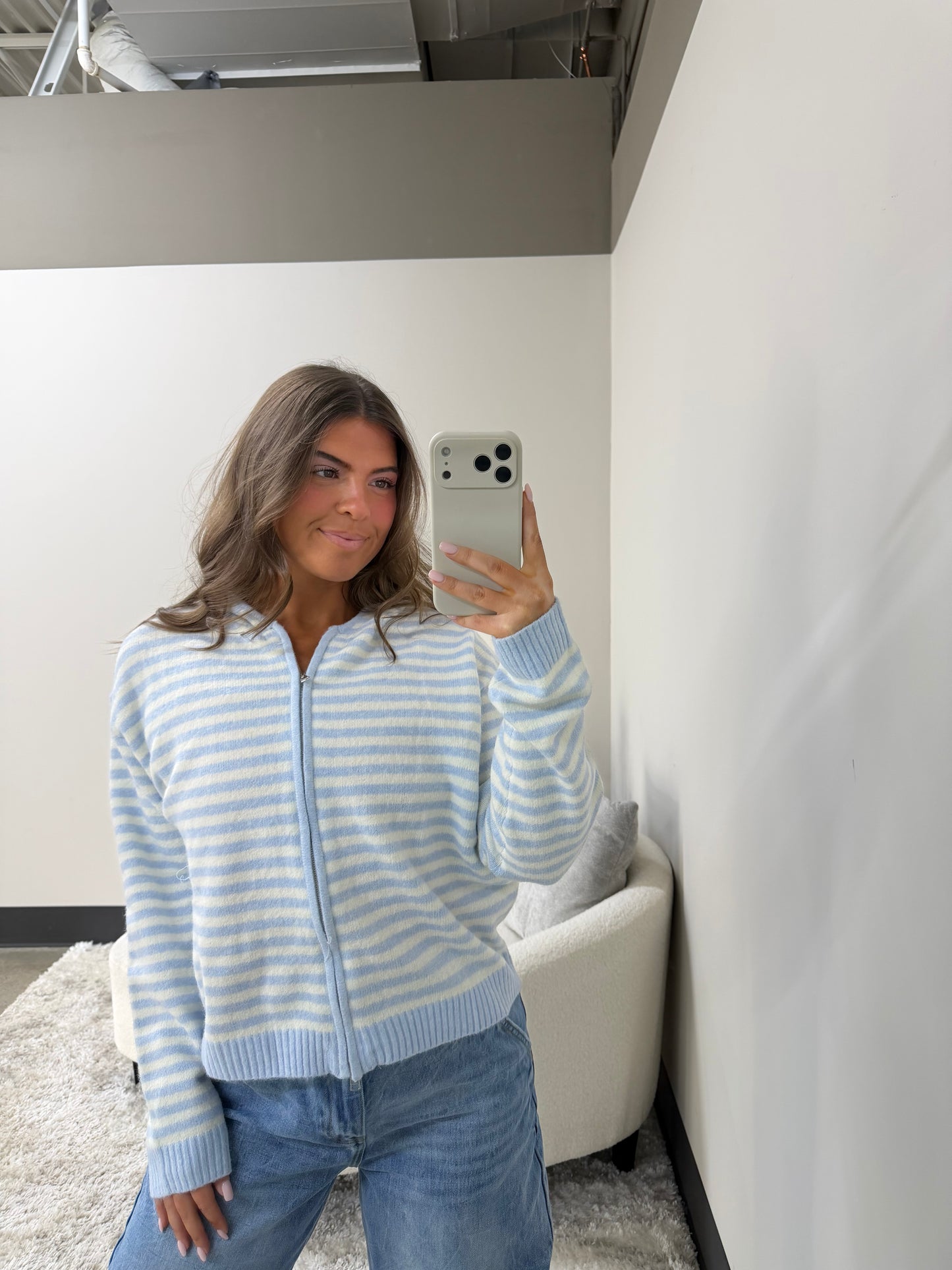 The Striped Coastal Zip-Up