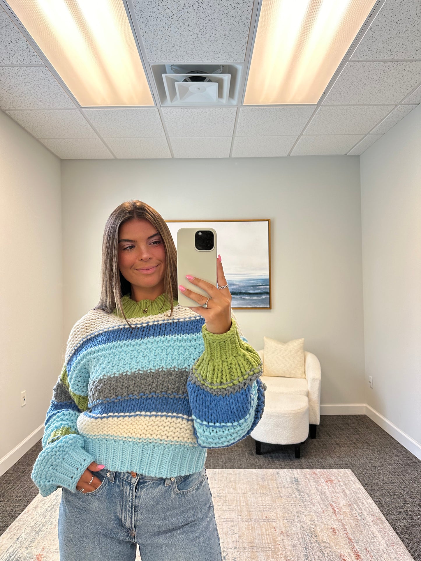 The Striped Chunky Sweater