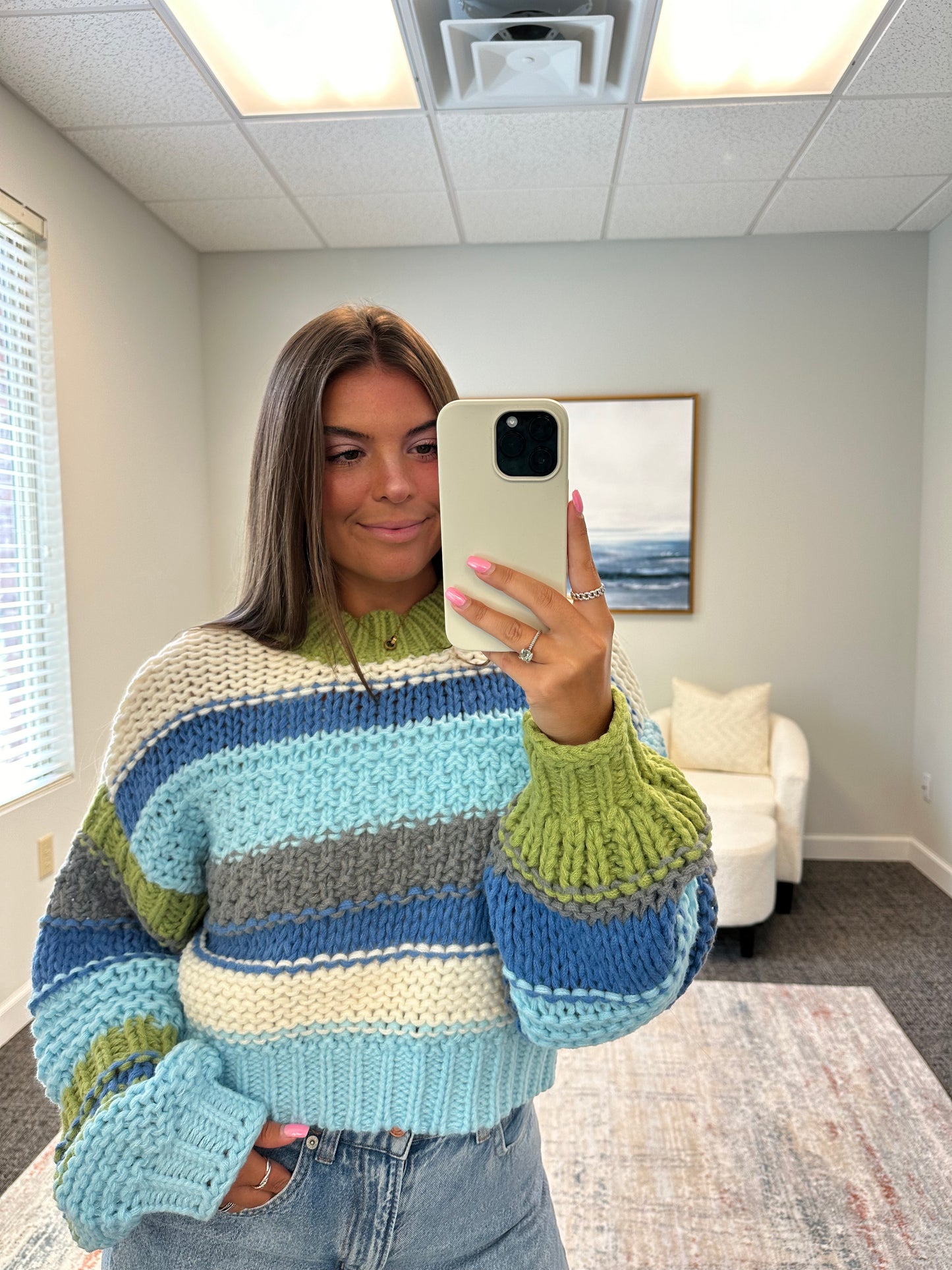 The Striped Chunky Sweater