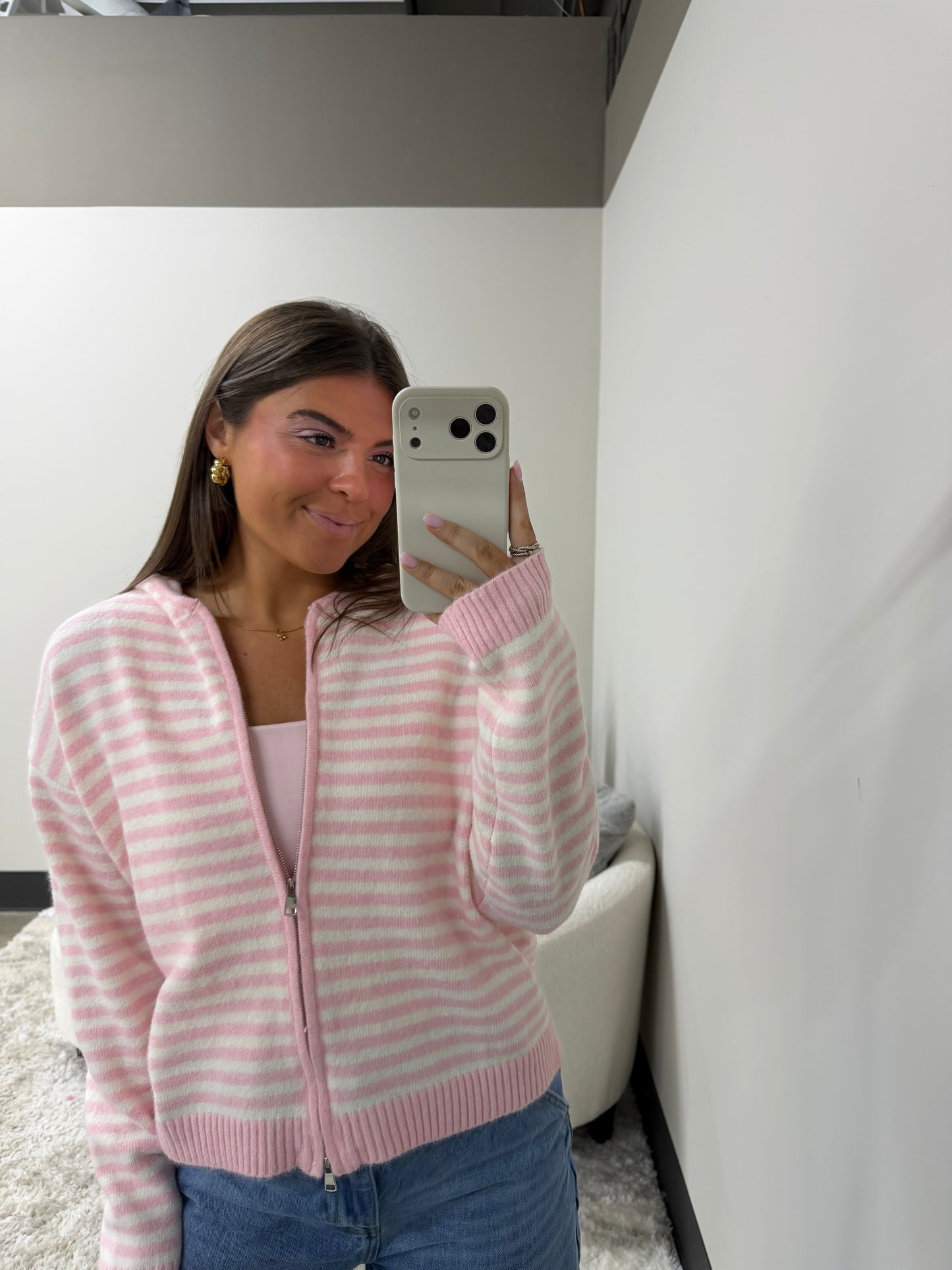 The Striped Coastal Zip-Up