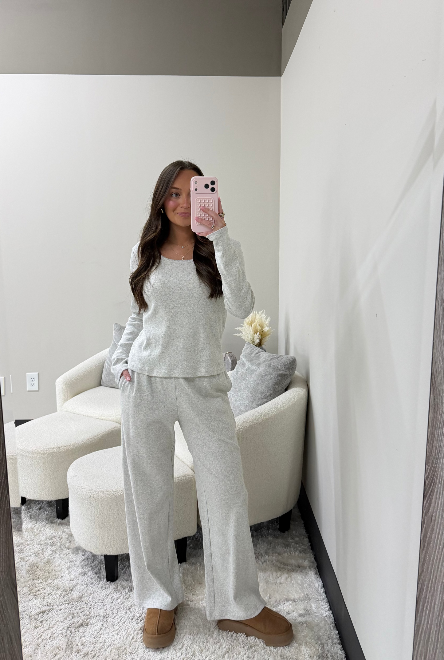 The Pointelle Lounge Set