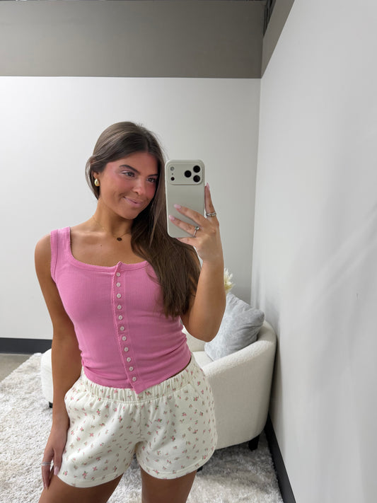 The Fleece Floral Shorts