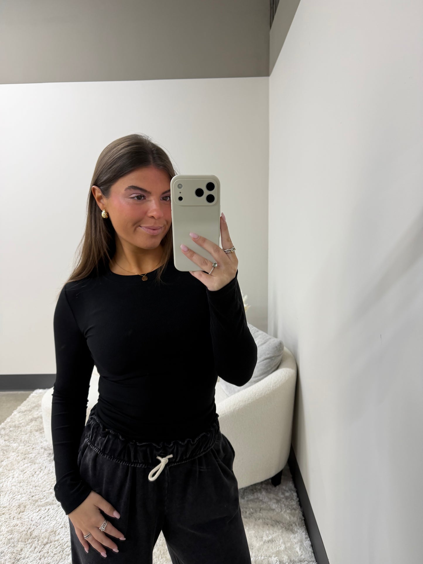 Micro Ribbed Long Sleeve
