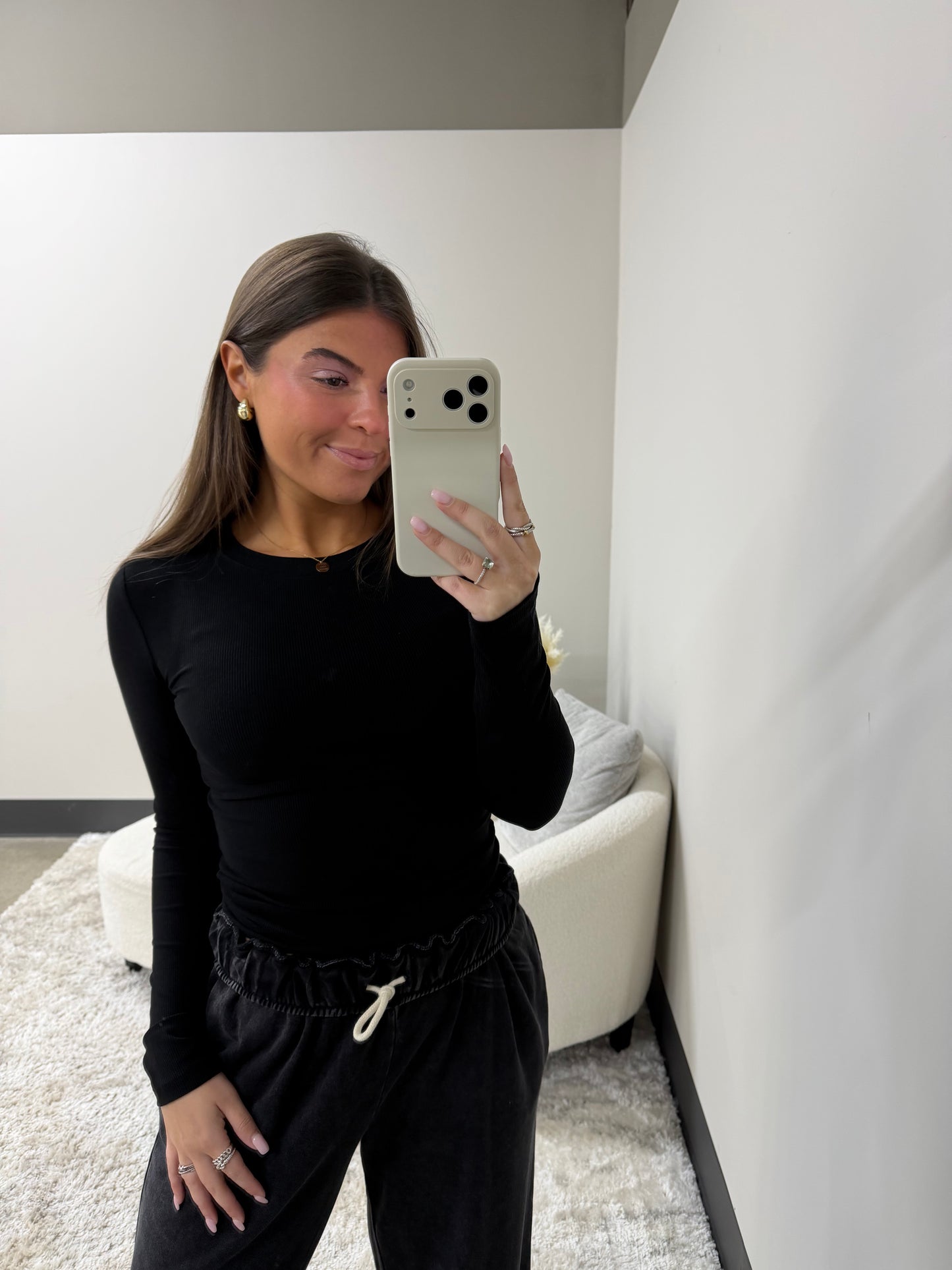 Micro Ribbed Long Sleeve